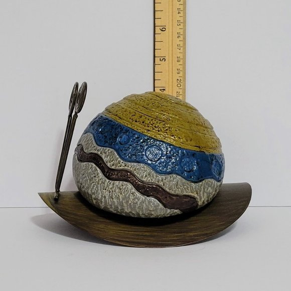 Cracker Barrel Go Green Whimsical Stoneware Metal Garden Bug/Snail Decor ~ EUC! - Picture 6 of 6